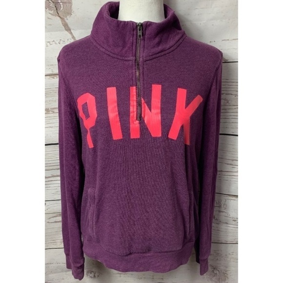 VS PINK Perfect Quarter Zip Pullover - Picture 1 of 9